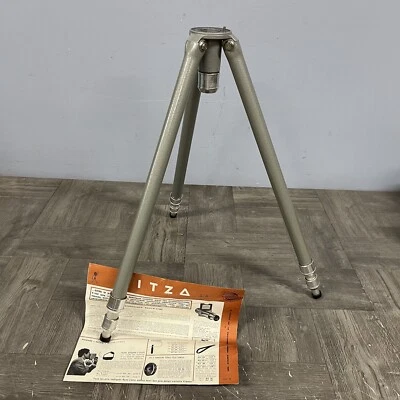 Trípode de fin de semana Gitzo Gilux de colección hecho en Francia PROBADO funciona telescópico a 40" de alto Foto 1 de 4