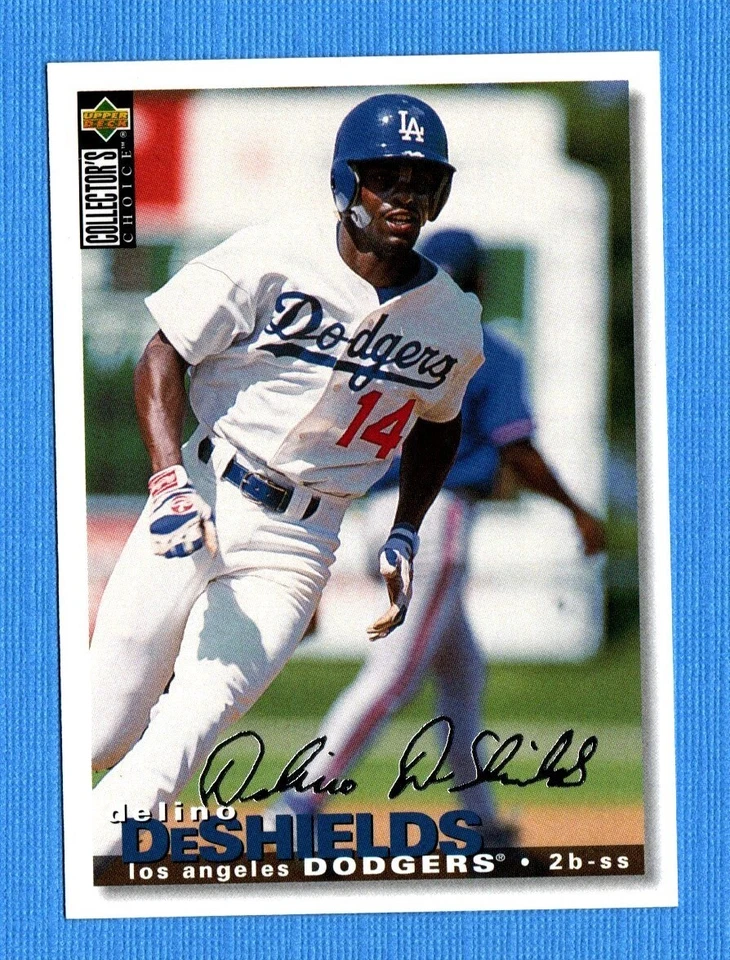 1995 Collector's Choice Silver Signature #218 Delino DeShields Dodgers - Image 1 of 1