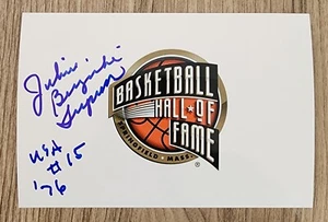 Juliene Brazinski Simpson Signed 4x6 HOF Logo Photo Basketball HOF Legend RAD - Picture 1 of 3