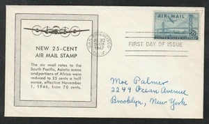 Scott C36-NIM, 25c Plane Over Bay Bridge FDC, Scarce Von Ohlen Cachet - Picture 1 of 1