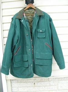 MAXWEAR MEN'S SZ L REMOVABLE INSULATED LINED ALL SEASON FIELD JACKET COAT GREEN - Picture 1 of 12
