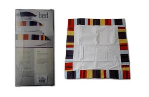 FEDERA CUSCINO 66 x 66 SINGOLO IN COTONE FODERA BED BY CONRAN BIANCO CON CORNICE - Imagen 1 de 1