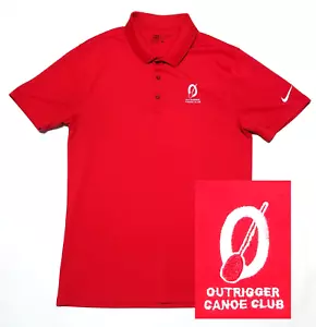 OUTRIGGER CANOE CLUB Poloshirt KLEIN rot Dri-Fit Nike GOLF Standard Fit HAWAII - Bild 1 von 8