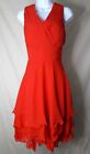 Women’s GOWN GALLERY Red Chiffon Formal/Prom/Bridesmaid Dress (M)
