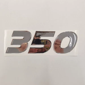 "350" 3D Raised Chrome Decal - Aftermarket Replacement for 2017 Mercury Verado - Picture 1 of 5