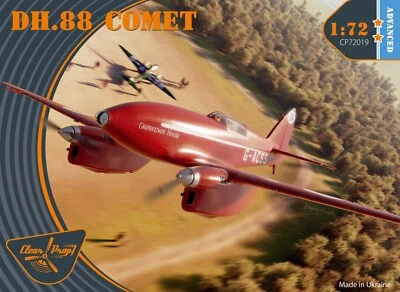 DH.88 COMET  (Plastic model kit) 1/72 Clear Prop 72019 - Image 1 of 4