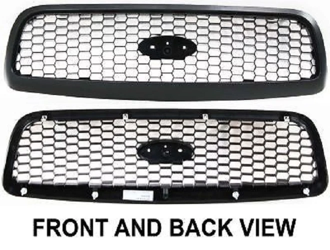 98-2011 CROWN VICTORIA P71 TEXTURED FRONT HONEY COMB GRILLE & FORD EMBLEM NEW!! Foto 1 de 1