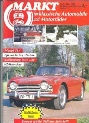 Markt für klassische Automobile und Motorräder Heft 3 März 1988 gut erhalten - Bild 1 von 3