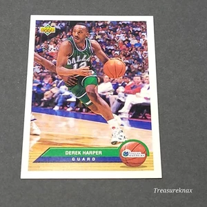 1992-93 Upper Deck McDonald's Dallas Mavericks Basketball Card #P9 Derek Harper - Picture 1 of 2