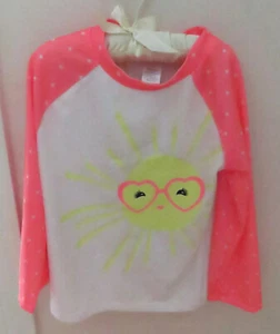 Gymboree Mädchen Größe 8 2-teilig LS Rash Guard Badeanzug mit Sonnengrafik UPF 50+ - Bild 1 von 5