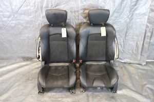 2013 NISSAN 370Z COUPE 3.7L VQ37 OEM BLACK LEATHER SUEDE RH LH FRONT SEATS #7102 - Picture 1 of 11