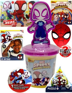 8pc Spiderman's Ghost Gwen Deluxe Activity Set with DSE Bonus for Kids - Picture 1 of 7