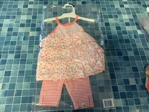 Burt’s Bees Baby Tunic & Capri Legging Set 0/3 Months - Picture 1 of 1
