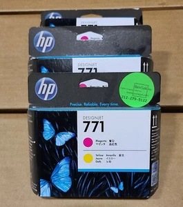 NEW HP DesignJet 771 Magenta, Yellow Ink Head / One Box Only - Picture 1 of 4