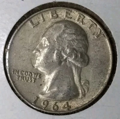 1964 D Quarter error Rotated Planchet  - Image 1 of 4