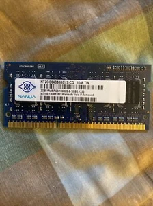 Nanya PC3 SODIMM 2GB Singlr Memory NT2GC64B88G0NS-CG Rx8 DDR3 Non ECC PC - Picture 1 of 1
