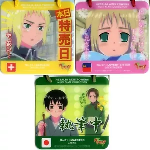 Kunststoff Teller mit Saugnapf Hetalia Axis Powers Anime Schweiz Japan China - Bild 1 von 7