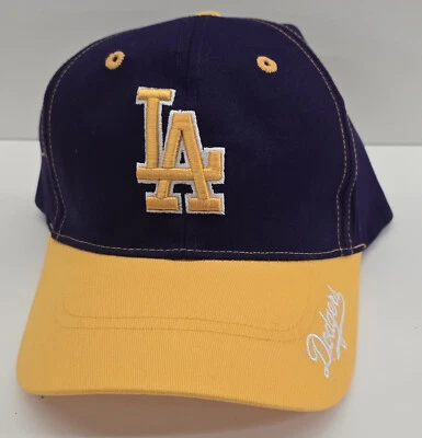 Los Angeles Dodgers Lakers Purple & Gold Color Adjustable Cap - Image 1 of 3