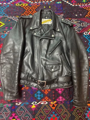 VTG SCHOTT Perfecto 618 Leather Jacket  Black Size 40  - Image 1 of 4