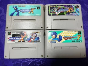 Rockman X X2 X3 y 7 Nintendo Super Famicom SNES Mega Man versión japonesa probado - Imagen 1 de 2