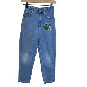 Vintage Mickey & Co Mädchen High Rise Denim Retro Jeans Mickey Stickerei Gr. 10 - Bild 1 von 15
