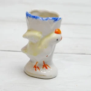 Vintage Small Porcelain Vase w a Chick Made In Japan Hand Painted - Picture 1 of 7