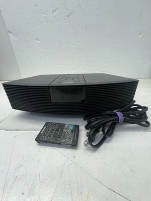 Bose AWR1-1W Black Acoustic Wave Music System AM/FM Alarm Clock Radio W/remote - Image 1 of 4