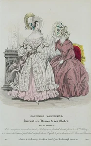 Robe-tunique et Redingote,  1837, Sst. Historismus Mode Unbekannt (19.Jhd) - Bild 1 von 4