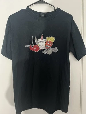 Camiseta Cartoon Network Aqua Teen Hunger Force Vintage Y2K TV Promo Para Hombre’s M Foto 1 de 4