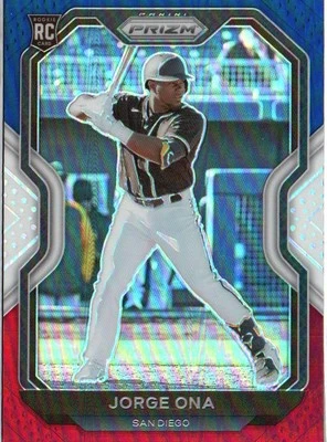 2021 Panini Prizm #209 Jorge Ona Red/White/Blue Prizm - Image 1 of 2