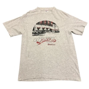 Vintage Cheers T-Shirt 1992 Single Stitch Softee Grey Mens L Made in USA TV Show - Picture 1 of 8