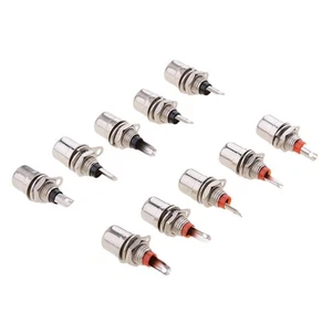 10 Stück Plattenmontage RCA-Buchsensteckverbinder-Anschlüsse Adapter - Picture 1 of 4