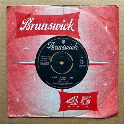 BURL IVES A LITTLE BITTY TEAR 7" 1961 with Shanghied - nice copy  UK - Image 1 of 2