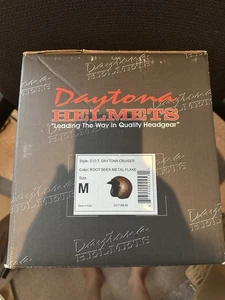 Daytona Helm 3/4 Schale Jethelm Motorrad DOT Root Beer Flake Med. Offener Karton. - Bild 1 von 6