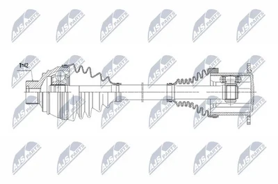 Demi-arbre Essieu avant NPW-AU-013 NTY pour AUDI A7 Sportback A8 D4 Q5 - Photo 1/4