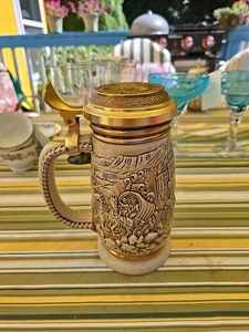 Vintage Avon Gold Rush Stein hand made in Brazil 1987 95288 VGC - Picture 1 of 6