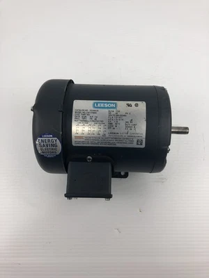Leeson Electric Motor 1/4 HP 1725 RPM 208-230/460V 3PH C4T17FB9C - Image 1 of 4