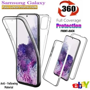 For Samsung A33/72/82/13/14 360 Full Clear Case Front Soft and Back Hard - Picture 1 of 4