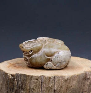 Antigua dinastía Tang china arte antiguo jade talla colgante ~ Pixiu和田玉,貔貅。91G - Imagen 1 de 11
