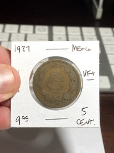 1927 Mexico 5 Centavos - Picture 1 of 2