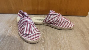 Schlappen, Schuhe Absatz gr.39 Damen Walkx sommer rot beige - Bild 1 von 3