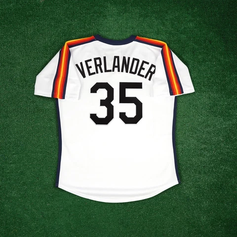 Justin Verlander 1991 Houston Astros Cooperstown Men's Home White Jersey Cover