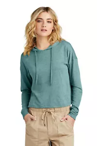 Clearance Sale District Women's Perfect Tri Midi Long Sleeve Hoodie DT1390L - Picture 1 of 2