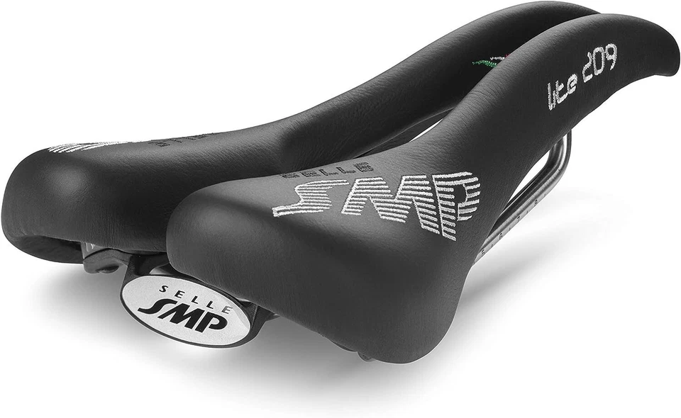 Sillín Selle SMP Lite 209 elastómero espuma cuerpo cuero cubierta negro EE. UU. Foto 1 de 2