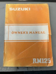 1983 Suzuki RM125 Owner's Maintenance Manual 99011-14122-03A OEM WM12A - Picture 1 of 11