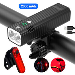 Super Bright LED Mountain Bike Light 90000LM Bicycle Head Torch Front&Rear Lamp