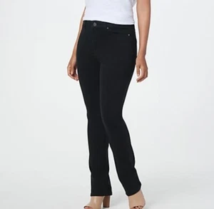 Belle by Kim Gravel Regular Flexibelle Straight Jean Black 2R A355047 - Bild 1 von 3