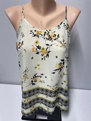 Collective Concepts M Correa de Espagueti Tanque Transparente Boho Floral Ajustable Foto 1 de 4