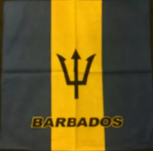 BARBADOS FLAG PRINT BANDANA FACE COVERING HEADSCARF NECK TIE CARNIVAL ROOTS - Picture 1 of 1