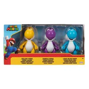 Jakks Pacific Super Mario Yoshi Multipack lila hellblau gelb 3er-Pack-Figur - Bild 1 von 16